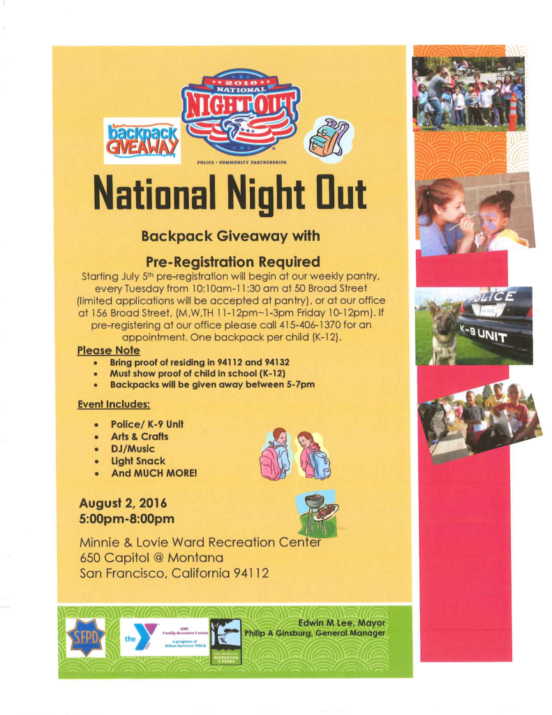National Night Out Poster
