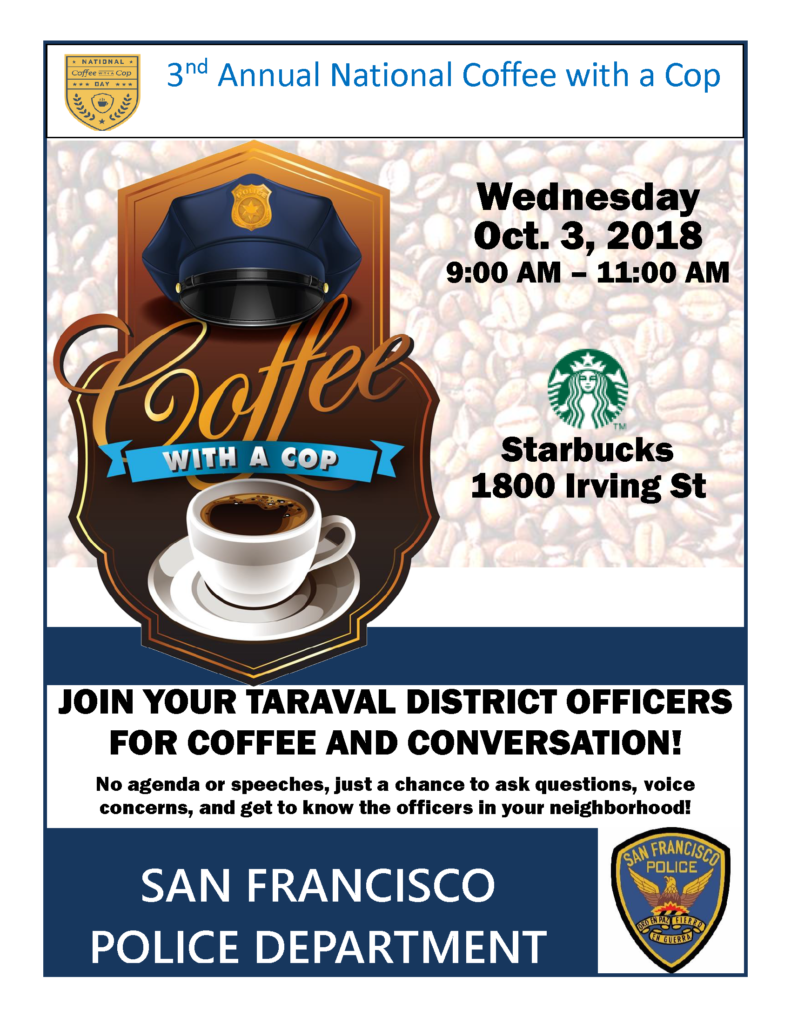 Annual National Coffee with A Cop Taraval Station